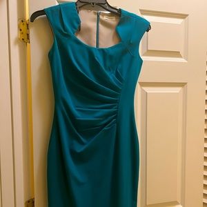 Beautiful Calvin Klein teal dress. Size 2